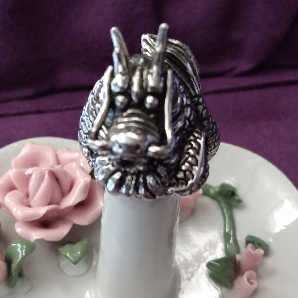 Chinese Dragon Ring - Stainless Steel